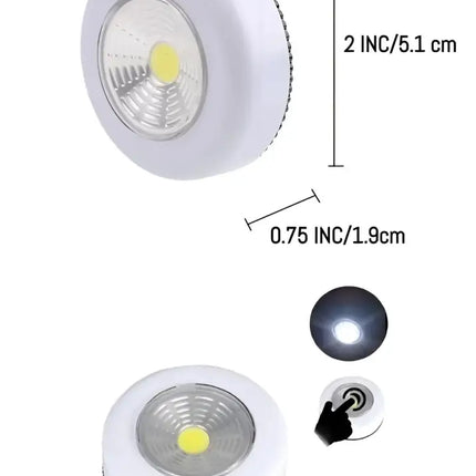 Wireless Peel n Stick Lights with COB LED Technology 2pk--Brillar
