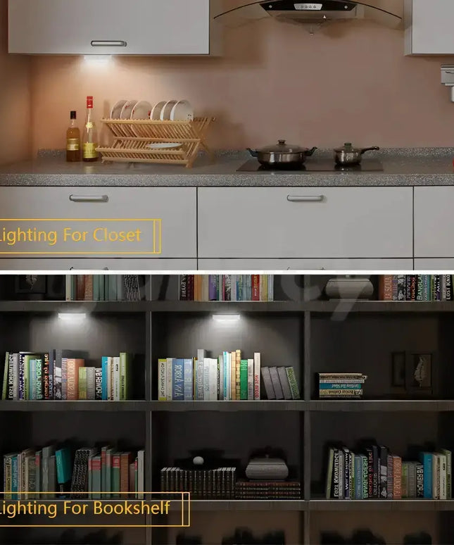 Wireless Peel n Stick Lights with COB LED Technology 2pk--Brillar