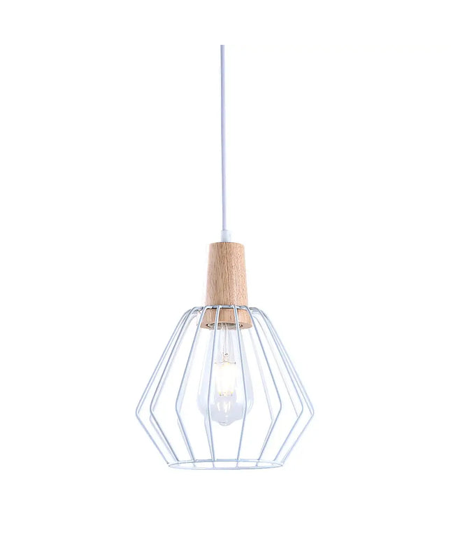 Wood Pendant Light Bar White Lamp Kitchen Modern Ceiling Lighting-Home & Garden > Lighting-Koala Lamps and Lighting