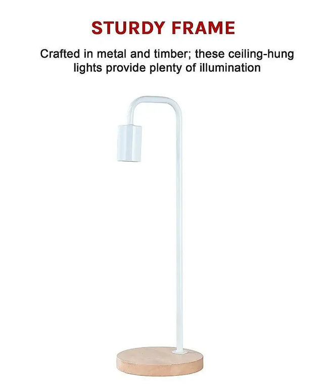 Wood Pendant Light Bar White Lamp Kitchen Modern Ceiling Lighting-Home & Garden > Lighting-Koala Lamps and Lighting