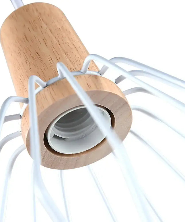 Wood Pendant Light Bar White Lamp Kitchen Modern Ceiling Lighting-Home & Garden > Lighting-Koala Lamps and Lighting