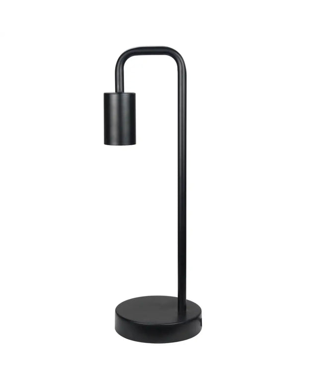 York Table Lamp Black-TABLE AND FLOOR LAMPS-Oriel