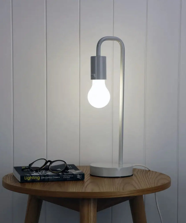 York Table Lamp Grey-TABLE AND FLOOR LAMPS-Oriel