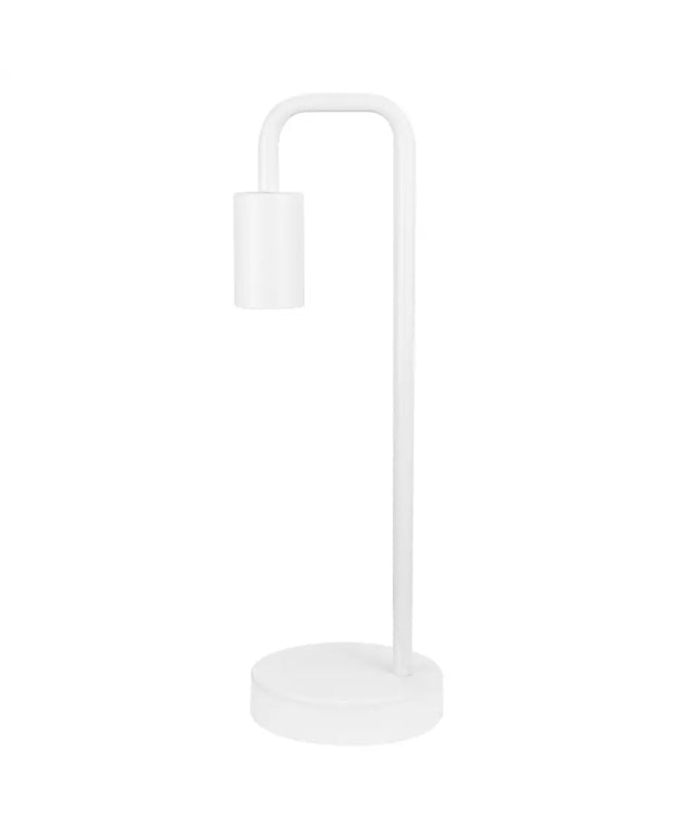York Table Lamp White-TABLE AND FLOOR LAMPS-Oriel