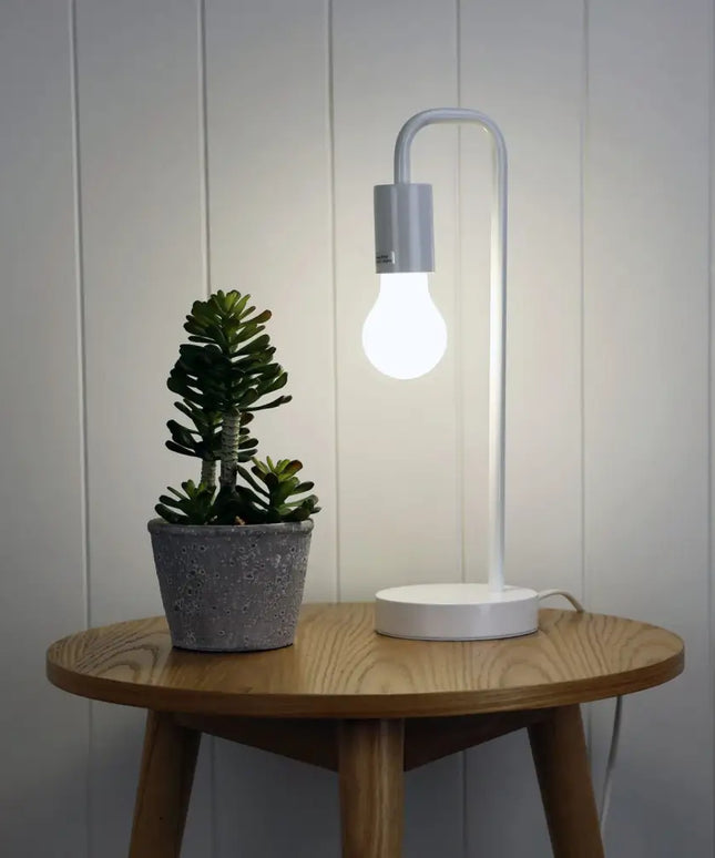 York Table Lamp White-TABLE AND FLOOR LAMPS-Oriel