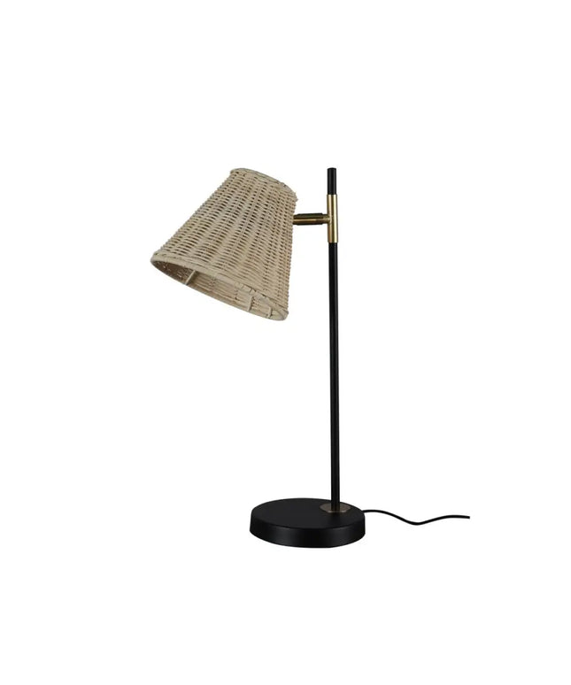 Yvette Rattan Table Lamp-Home & Garden > Lighting-Koala Lamps and Lighting
