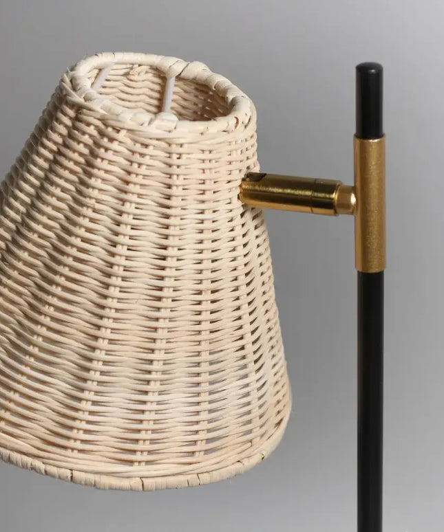 Yvette Rattan Table Lamp-Home & Garden > Lighting-Koala Lamps and Lighting