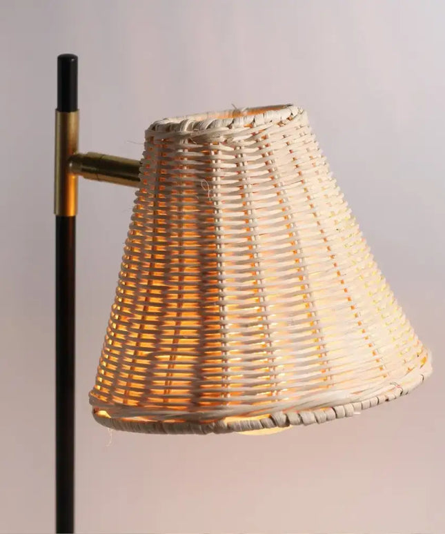 Yvette Rattan Table Lamp-Home & Garden > Lighting-Koala Lamps and Lighting