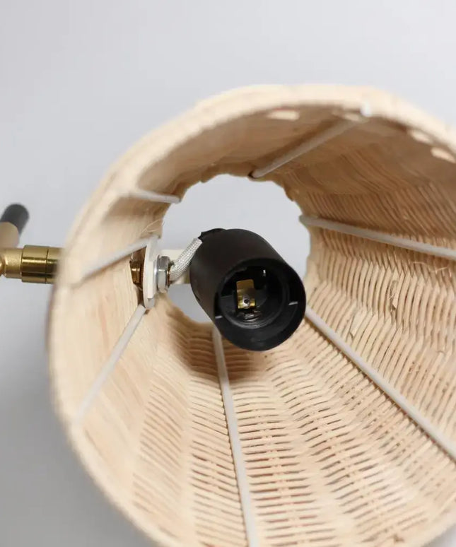 Yvette Rattan Table Lamp-Home & Garden > Lighting-Koala Lamps and Lighting