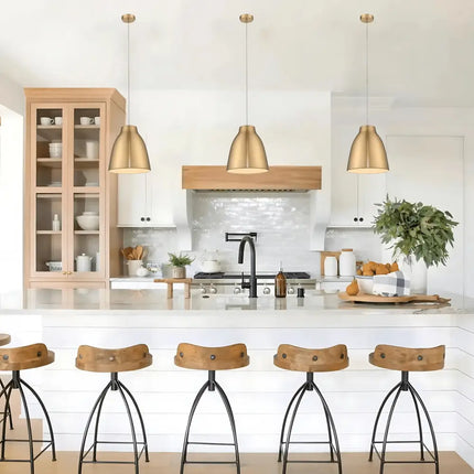 Zoey 260 Brushed Brass Pendant