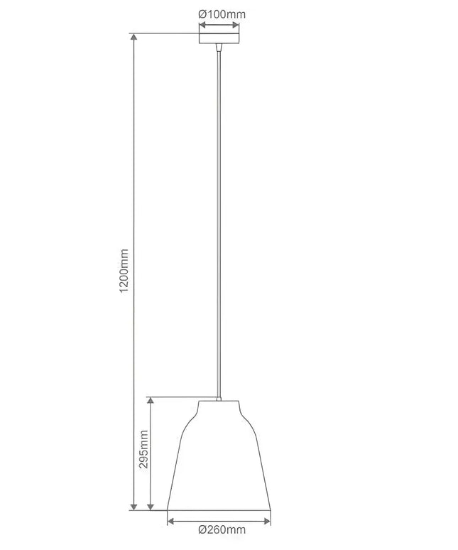 Zoey 260 Brushed Nickel Pendant