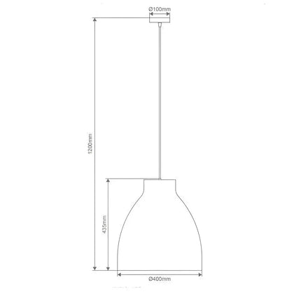 Zoey 400 Brushed Brass Pendant