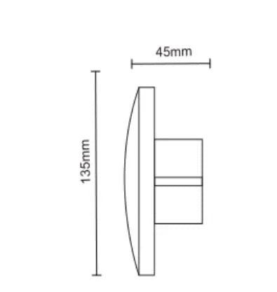 3A Lighting 6W LED Moonlight Tri-Colour Wall Light-Lighting-3A