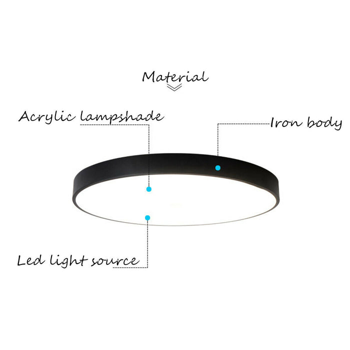 40CM LED Ceiling Light Modern Surface Mount Flush Panel Downlight Ultra-thin Dropli, Home & Garden > Lighting, 40cm-led-ceiling-light-modern-surface-mount-flush-panel-downlight-ultra-thin