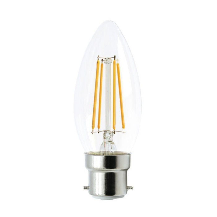 5W Clear LED Filament Non Dimmable Candle - 6000K Green Earth Lighting Australia, GLOBES, 5w-non-dimmable-candle-6000k