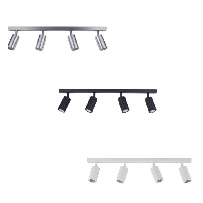 CLA PG4BAR - 4xGU10 4 Light Bar Adjustable Rail Ceiling Spot Light IP44-CEILING LIGHTS-CLA Lighting