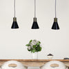 Como 3 Light Pendant Antique Brass & Black - OL67513AB-Island Pendant Lights-Oriel Lighting