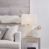 Dominique Alabaster Table Lamp - White--Cafe Lighting and Living