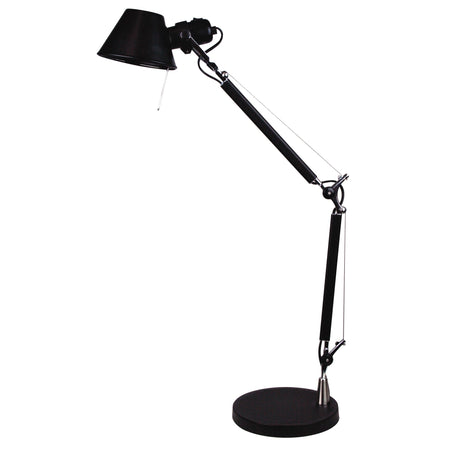 Forma Adjustable Desk Lamp Black-TABLE AND FLOOR LAMPS-Oriel