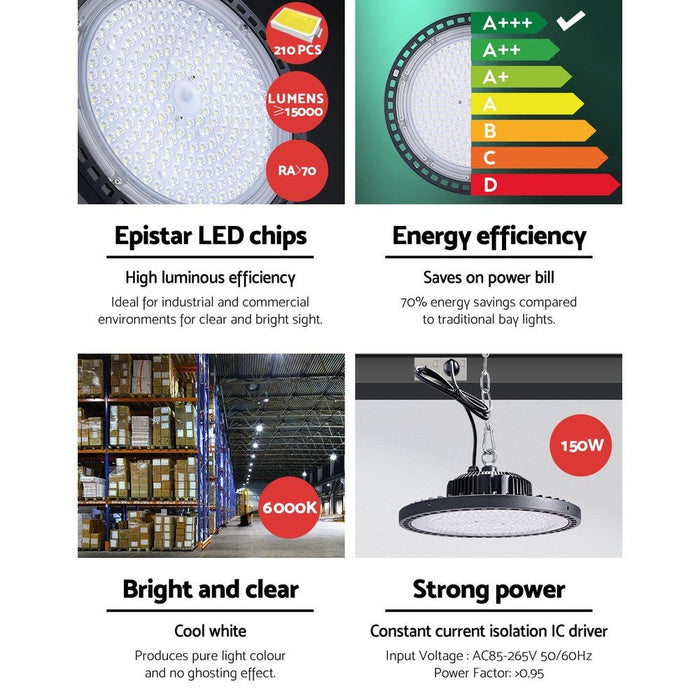 LED High Bay Lights 150W Industrial Warehouse-Home & Garden > Lighting-Dropli