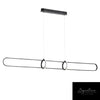 Lexington Linear TriColour Selectable Matte Black LED Pendant-Pendant Light-Qzao