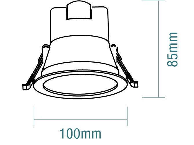 Martec Rex 9W Tricolour Low-Glare LED Downlight Martec, LED Downlight, martec-rex