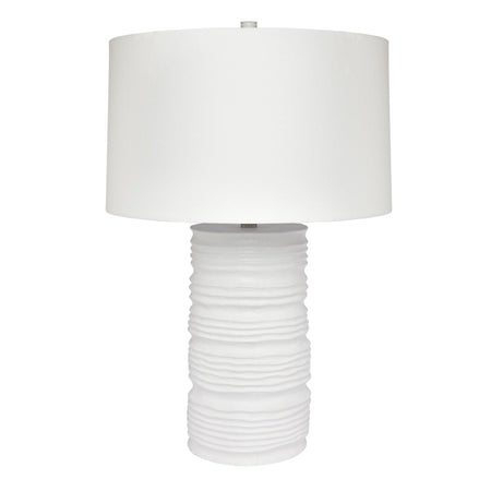 Matisse Table Lamp - White w White Shade--Cafe Lighting and Living