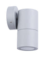 MR16 12V Exterior Single Fixed Wall Pillar Light Matt Grey IP65 - PM1FSIL-Exterior Wall Lights-CLA Lighting