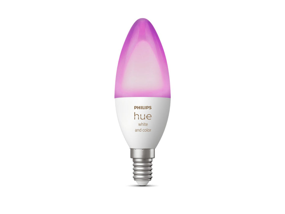 Philips Hue E14 Candle Globe - Colour-HUE Globes-Philips Hue