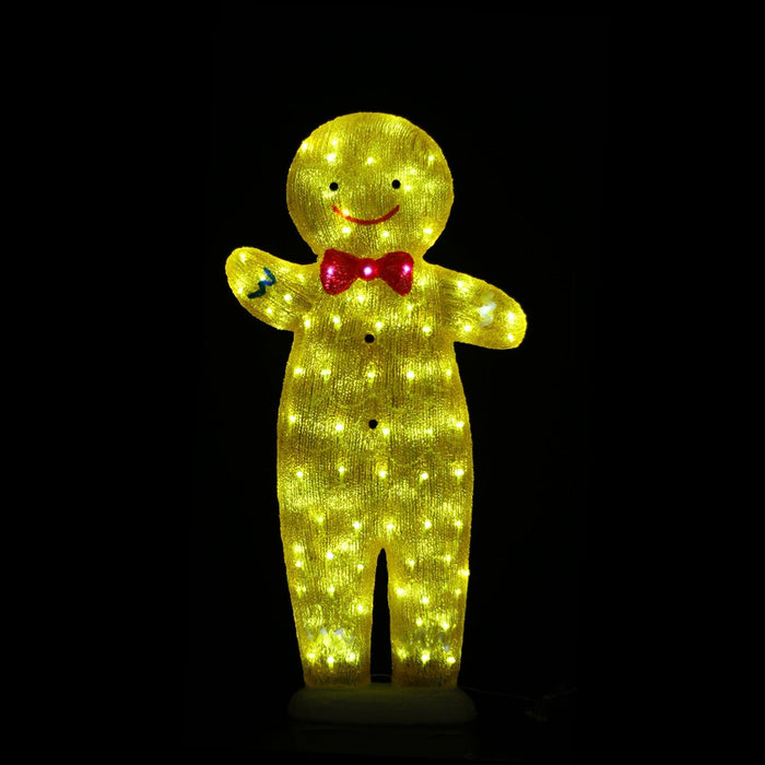 Acrylic Gingerbread Man - H100cm-Christmas Figure-Lexi Lighting