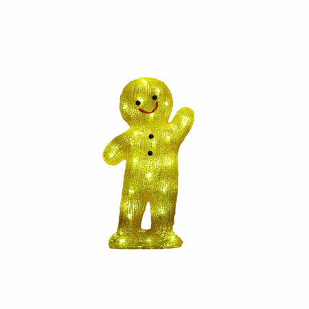 Acrylic Gingerbread Man - H40cm-Christmas Figure-Lexi Lighting