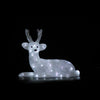 Acrylic Sitting Reindeer - H46cm-Christmas Figure-Lexi Lighting