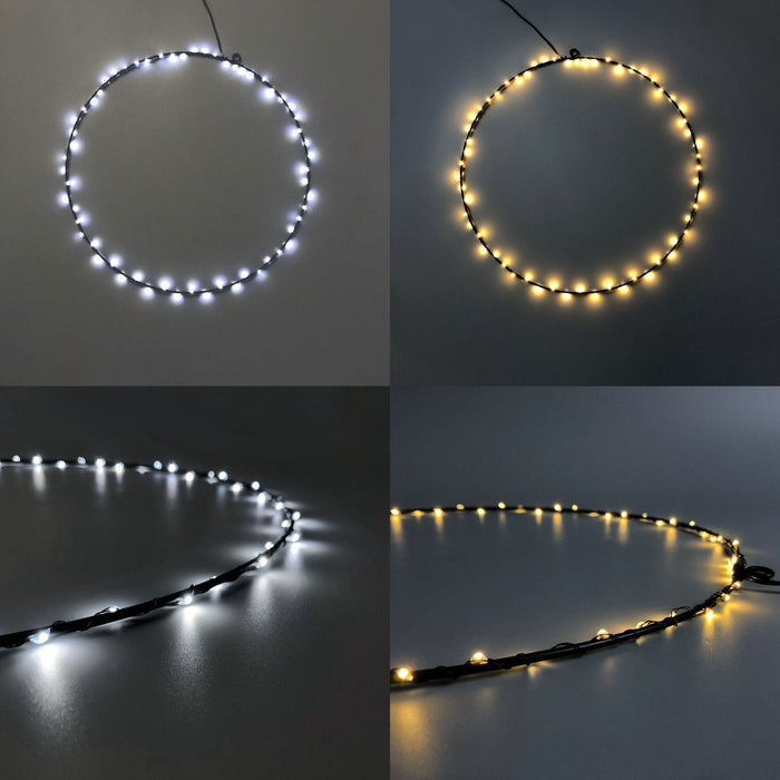 Hanging Ring with Dual Colour LED - 2 Size Options-Christmas Ceiling&Wall Decoration-Lexi Lighting