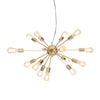 Sarantino 15-Light Sputnik Chandelier in Brass Finish-Home & Garden > Lighting-Koala Lamps and Lighting