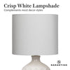 Sarantino Ceramic Table Lamp In Cream-Home & Garden > Lighting-Koala Lamps and Lighting