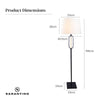 Sarantino Classic Floor Lamp with Empire Shade-Home & Garden > Lighting-Koala Lamps and Lighting