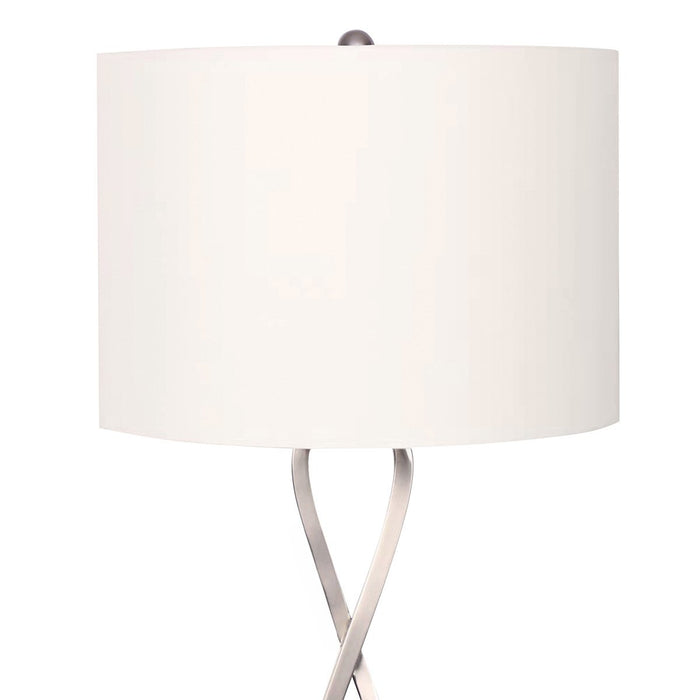 Sarantino Contemporary Table Lamp In Nickel Finish-Home & Garden > Lighting-Koala Lamps and Lighting