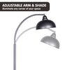 Sarantino Dark Grey Floor Lamp Industrial Chic Adjustable Angle-Home & Garden > Lighting-Koala Lamps and Lighting