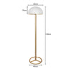 Sarantino Metal Floor Lamp with White Acrylic Shade by Sarantino-Home & Garden > Lighting-Koala Lamps and Lighting