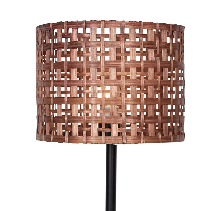 Sarantino Rattan Desk Lamp With Black Marble Base-Home & Garden > Lighting-Koala Lamps and Lighting