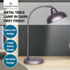 Sarantino Table Lamp Industrial Chic Adjustable Angle - Dark Grey-Home & Garden > Lighting-Koala Lamps and Lighting