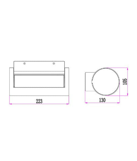 SOMBRA Exterior LED Adjustable Eyelid Surface Mounted Wall Light Dark Grey 13W 3000K IP65 - SOMBRA01-Exterior Wall Lights-CLA Lighting