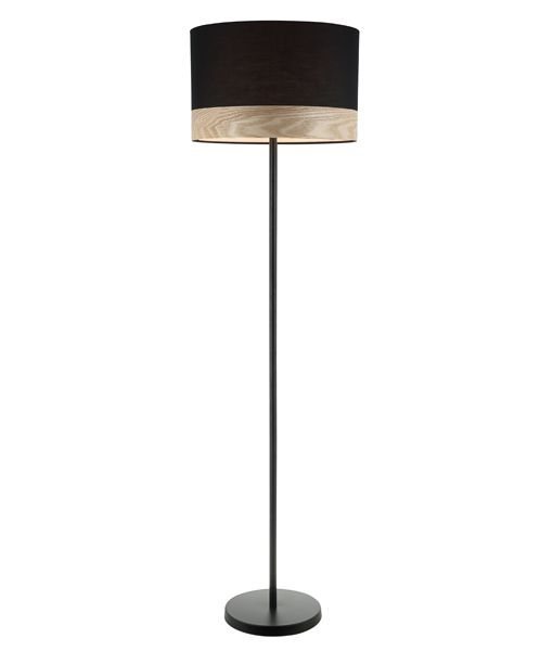 Large wood online floor lamp