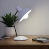 Thea Desk Lamp White and Chrome-TABLE AND FLOOR LAMPS-Oriel