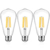 Value Triple Pack 8W LED ST64 Dimmable Pear Shape Filament Clear Globe - E27 CLA Lighting, GLOBES, value-triple-pack-st64-8w-led-dimmable-pear-shape-filament-clear-globe-b22-e27