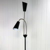 Walt 2 Light Floor Lamp Black & Brushed Chrome - SL98812BC-Floor Lamps-Oriel Lighting