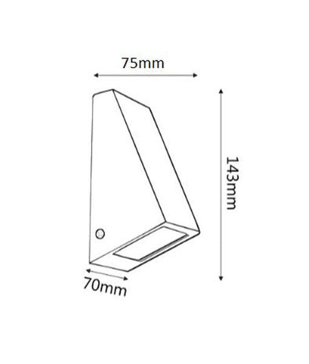 WEDGE Exterior Wall Light Copper IP44 - WEDGEGC-Exterior Wall Lights-CLA Lighting