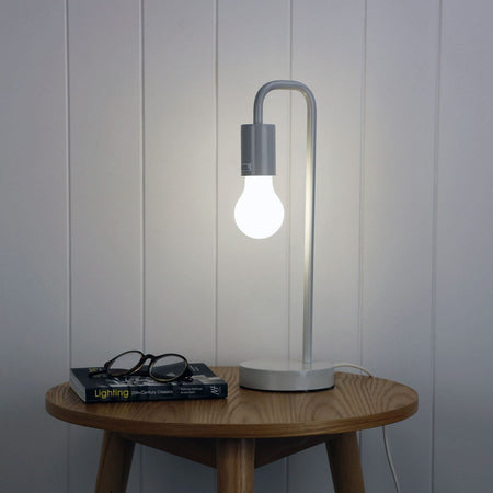 York Table Lamp Grey-TABLE AND FLOOR LAMPS-Oriel